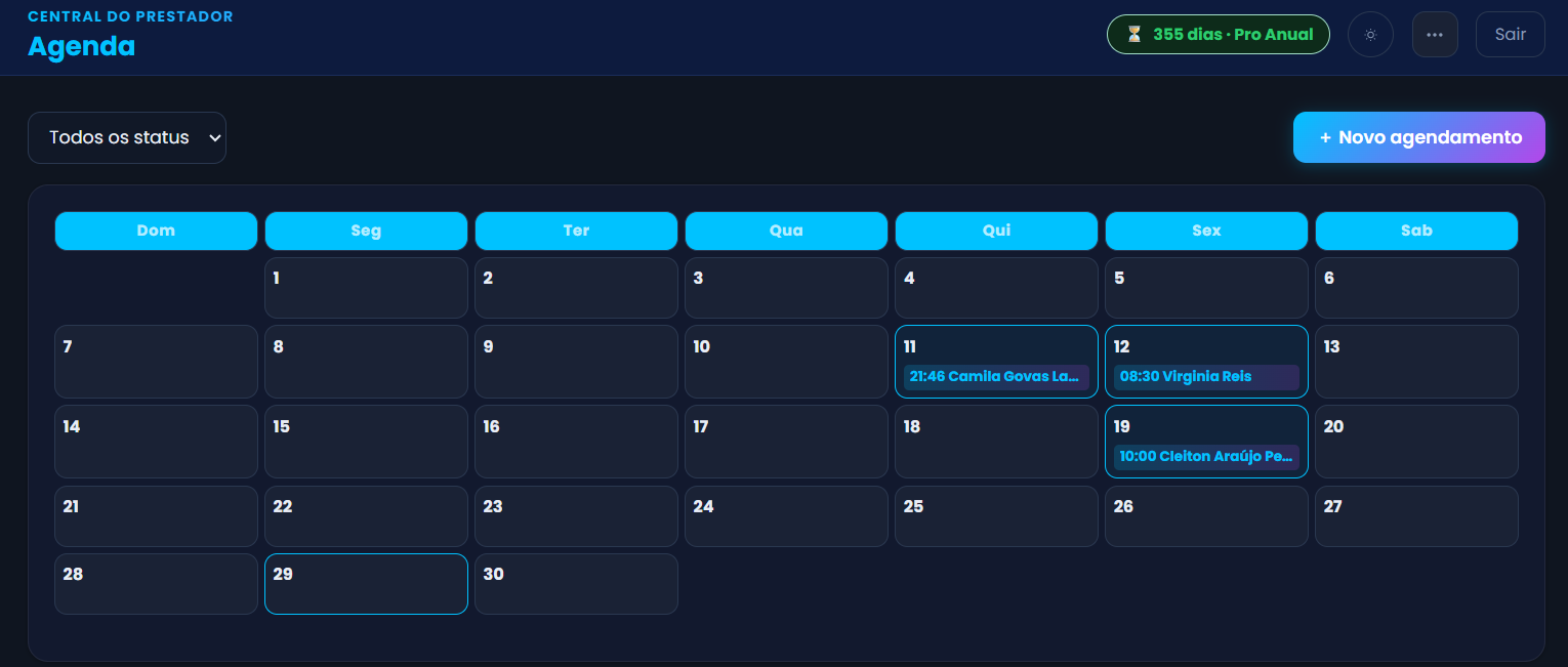 Agenda visual do Maazar